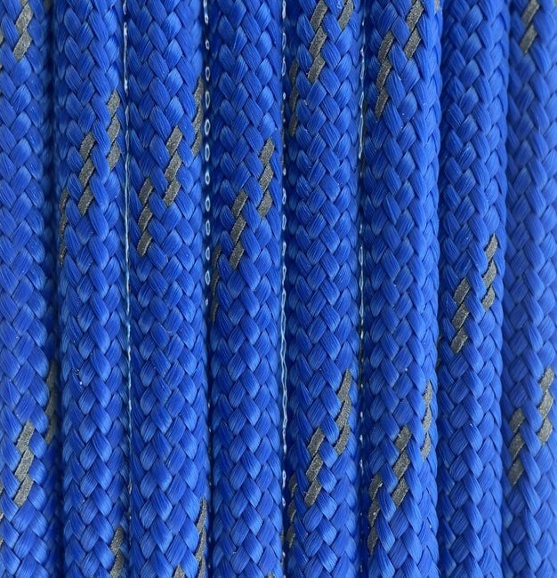 Paracord Farbe Reflektor Blau für handgefertigte Hundehalsbänder