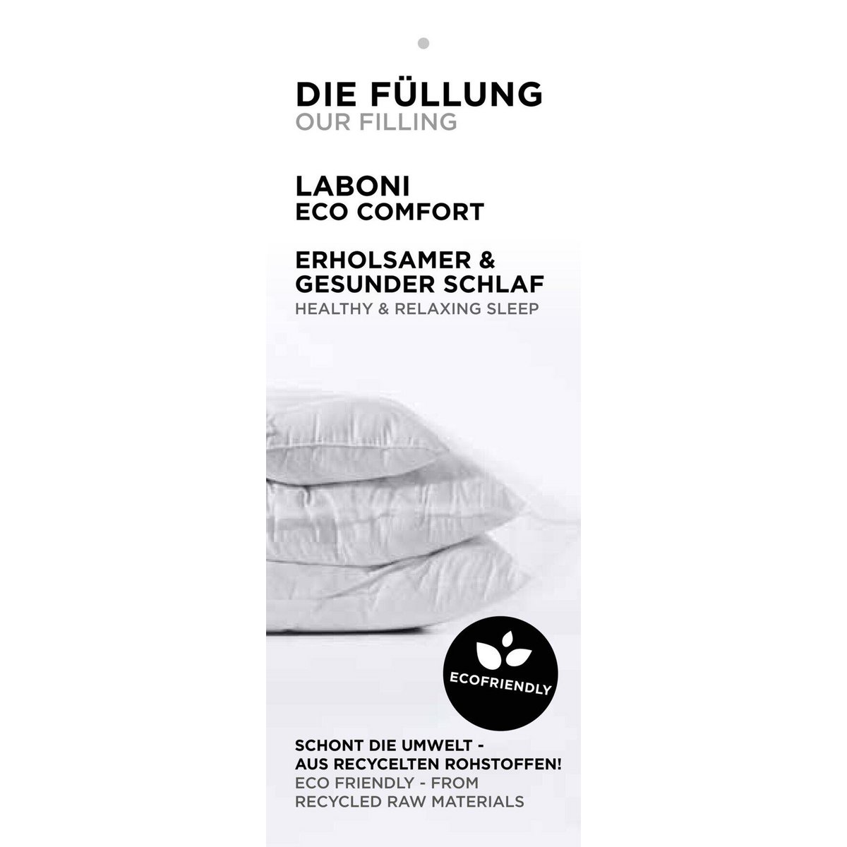 Nachhaltige Fuellung des LABONI CLASSIC Hundebetts - Ecofriendly und Recycelt Die umweltfreundliche Fuellung des LABONI CLASSIC Hundebetts aus recycelten Rohstoffen.