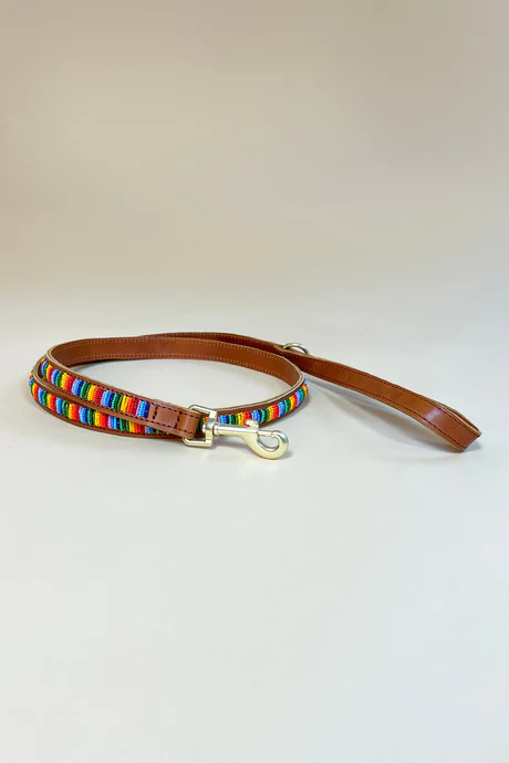 PLAKKIES - Hundeleine - Rainbow PLAKKIES Hundeleine - Rainbow, handgefertigt mit buntem, lebendigem Regenbogen-Design