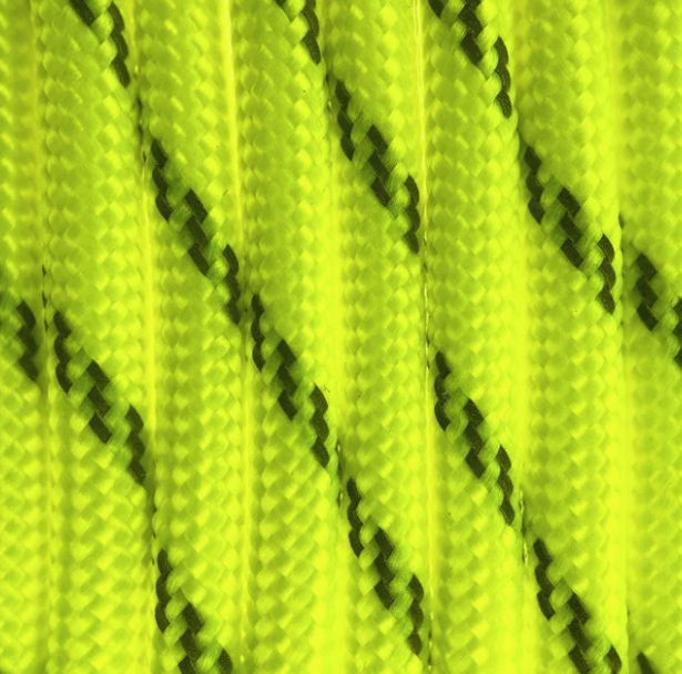 Paracord Farbe Reflektor Gelb für handgefertigte Hundehalsbänder