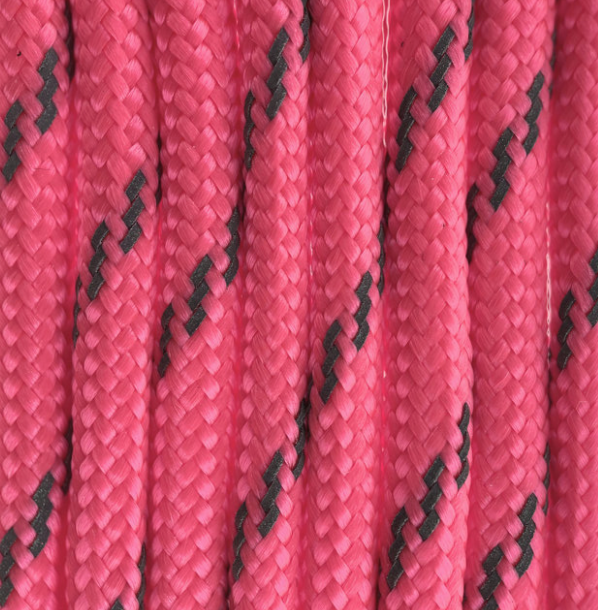 Paracord Farbe Reflektor Pink für handgefertigte Hundehalsbänder