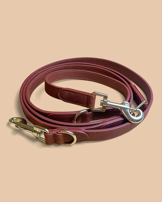 PLAKKIES - Hundeleine 3x Verstellbar - Natural Cocoa Handgefertigte PLAKKIES Hundeleine 3x Verstellbar - Natural Cocoa mit flexiblem Design und drei Längenoptionen