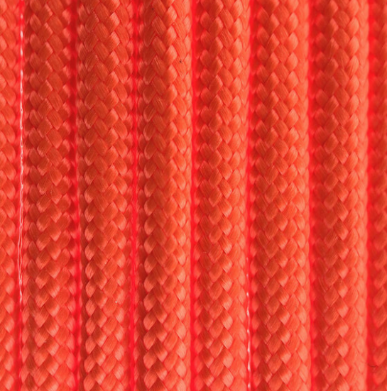 Paracord Farbe Neon Orange für handgefertigte Hundehalsbänder
